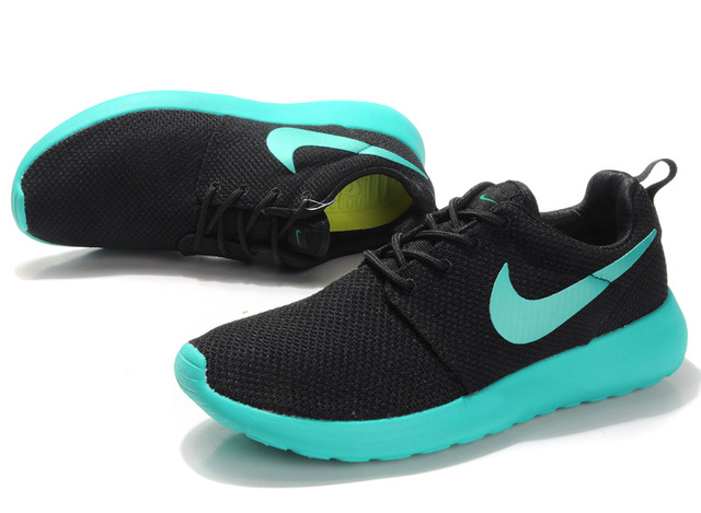 chaussures nike Roshe running hommes bleu noir (2)